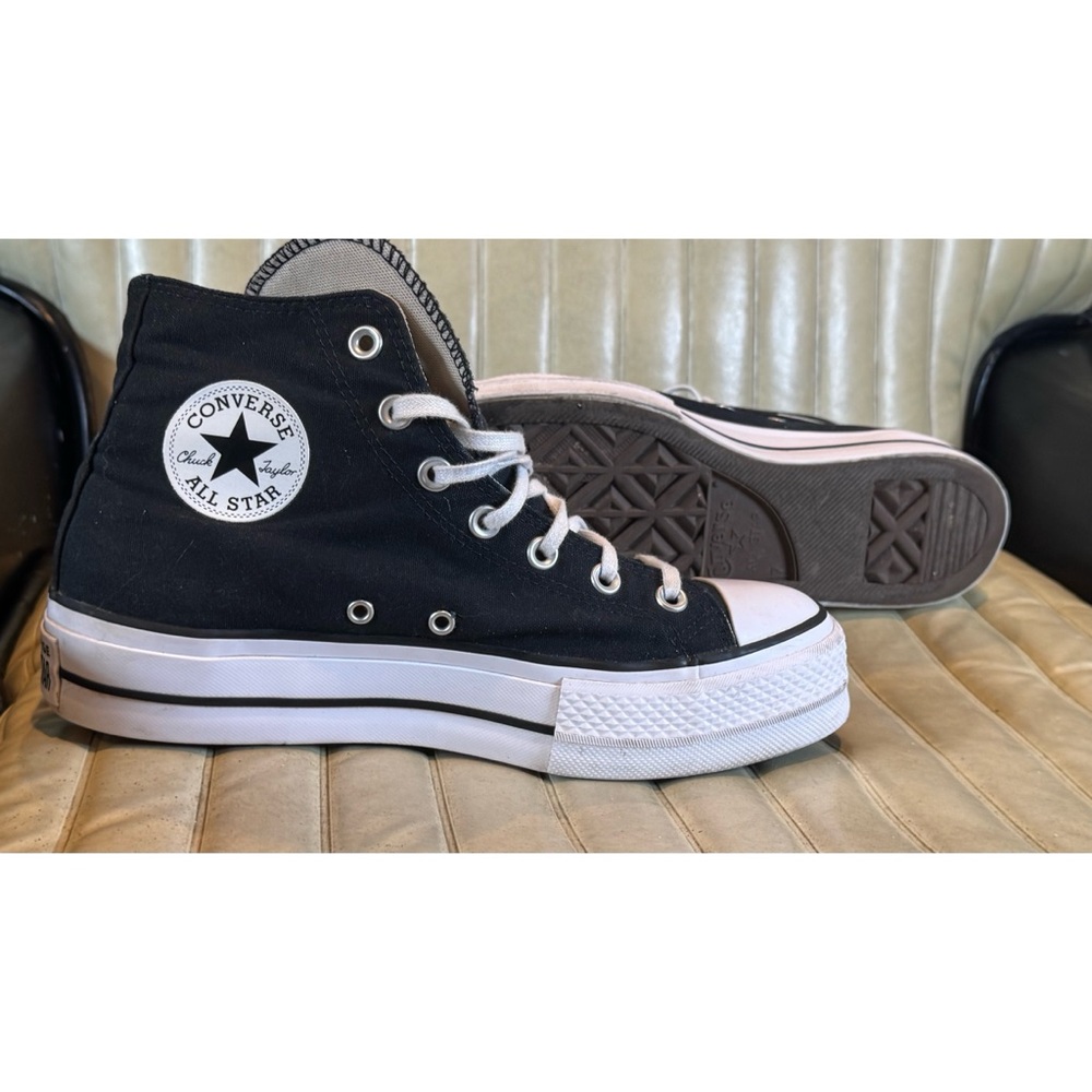 Converse Chuck Taylor All Star Black Platform High Tops Women’s 9 Y2K - Picture 4 of 7